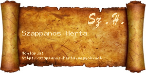 Szappanos Herta névjegykártya